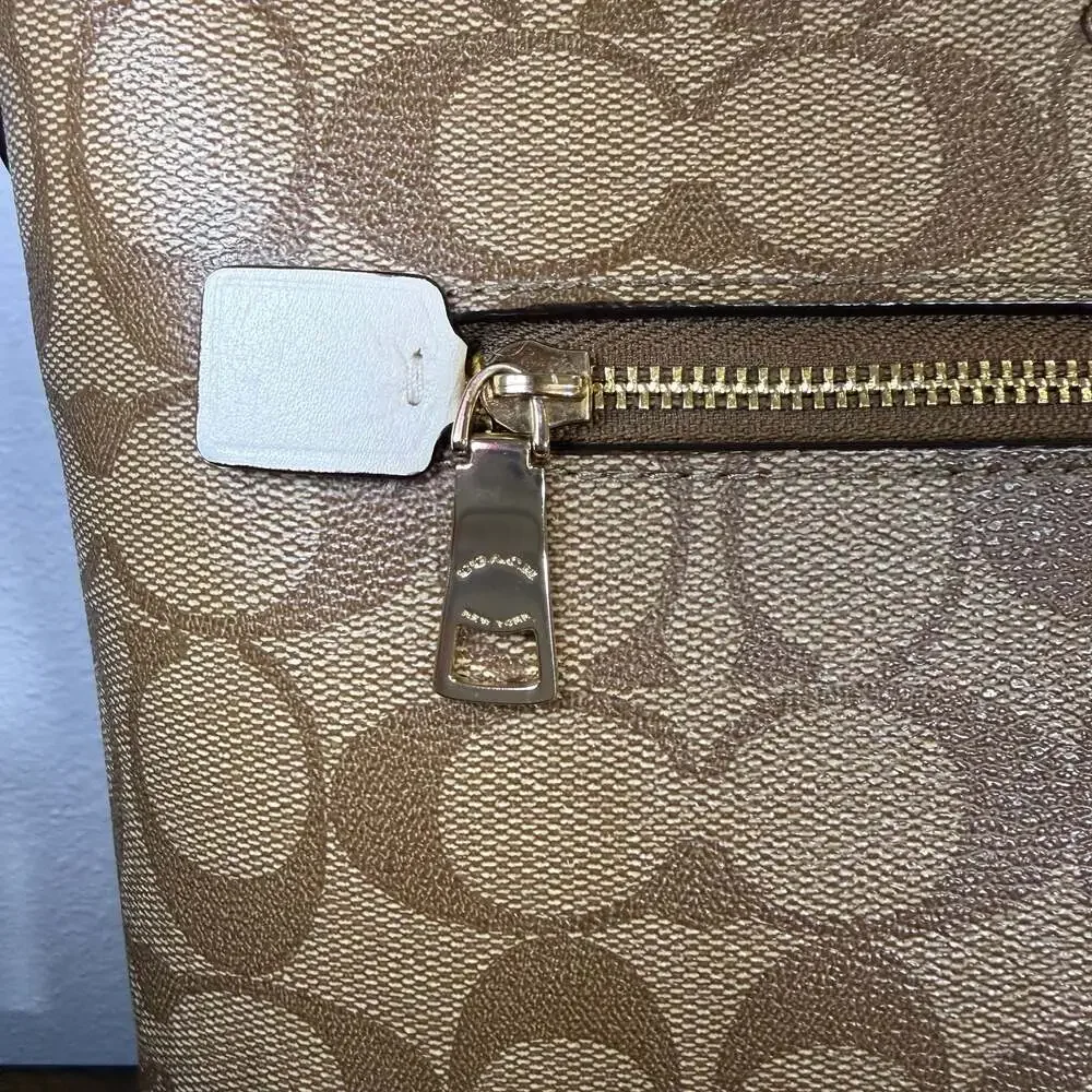 Coach Signature Coated Canvas Rowan File Bag Crossbody